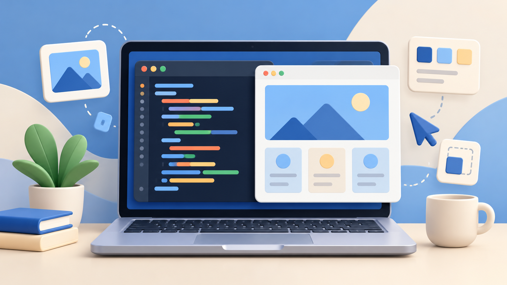 Ilustrasi Belajar Membuat Website untuk Pemula dengan HTML